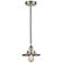Railroad 8" Brushed Satin Nickel Mini Pendant