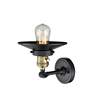 2_Railroad 8" High Black Antique Brass Wall Sconce more views