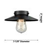 5_Railroad 8" High Black Antique Brass Wall Sconce more views