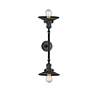 3_Railroad 8" High Matte Black 2-Light LED Wall Sconce more views