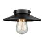 7_Railroad 8" High Matte Black 2-Light LED Wall Sconce more views