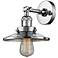 Railroad 8" LED Sconce - Chrome Finish - Chrome Shade