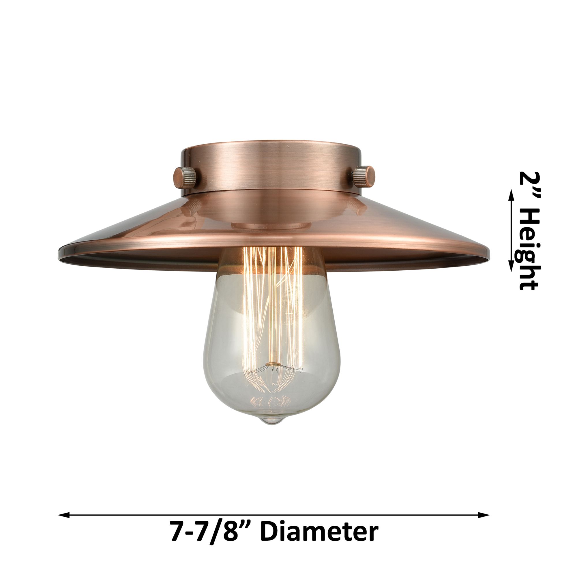 Image 6 Railroad  8" LED Semi-Flush Mount - Oil Rubbed Bronze - Oil Rubbed Bro more views