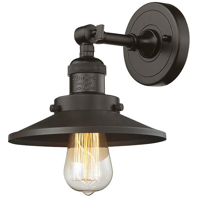 Image 1 Railroad 8" Oil Rubbed Bronze Sconce