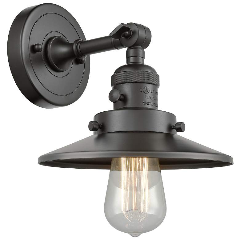 Image 1 Railroad 8" Oil Rubbed Bronze Sconce