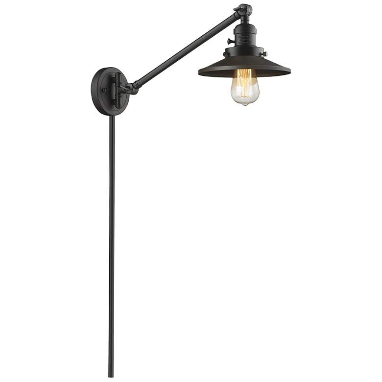 Image 1 Railroad 8" Oil Rubbed Bronze Swing Arm