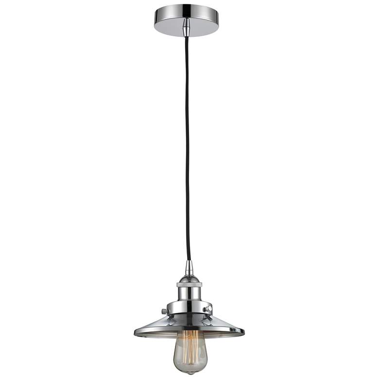 Image 1 Railroad 8" Polished Chrome Mini Pendant