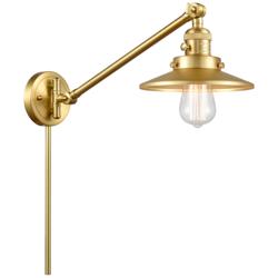 Railroad 8" Satin Gold Swing Arm