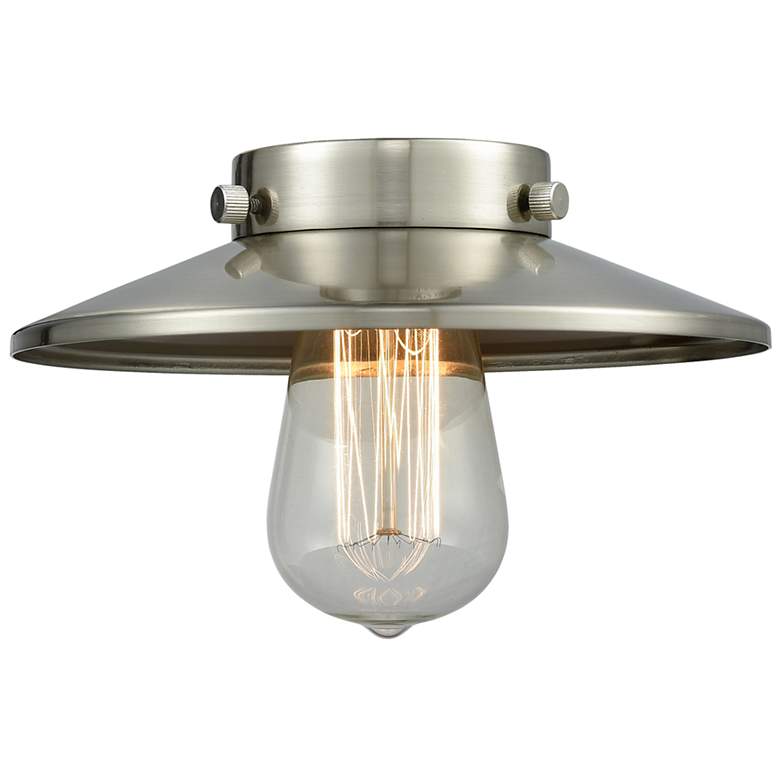 Image 5 Railroad 8" Wide Brushed Satin Nickel LED Mini Pendant more views
