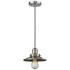 Railroad 8" Wide Brushed Satin Nickel Mini Pendant