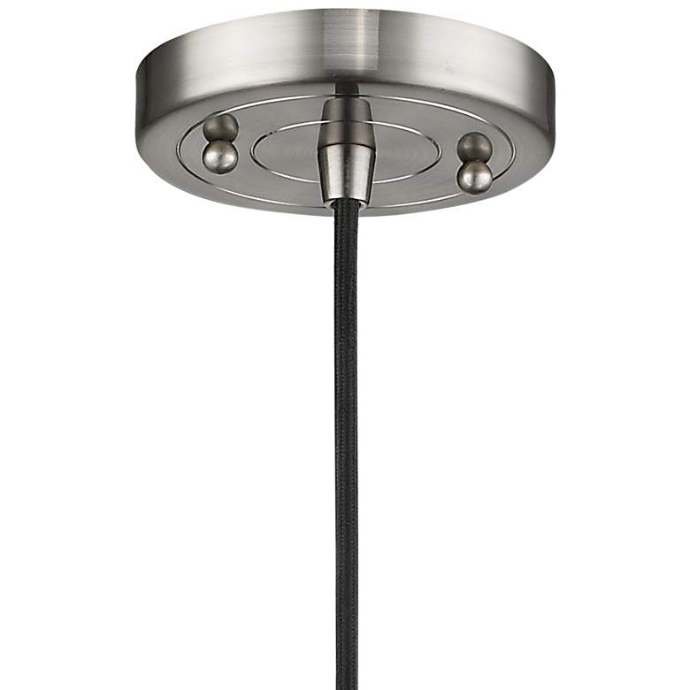 Image 3 Railroad 8 inch Wide Brushed Satin Nickel Mini Pendant more views