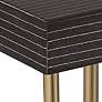 Rain 48" Wide Black and Gold Console Table