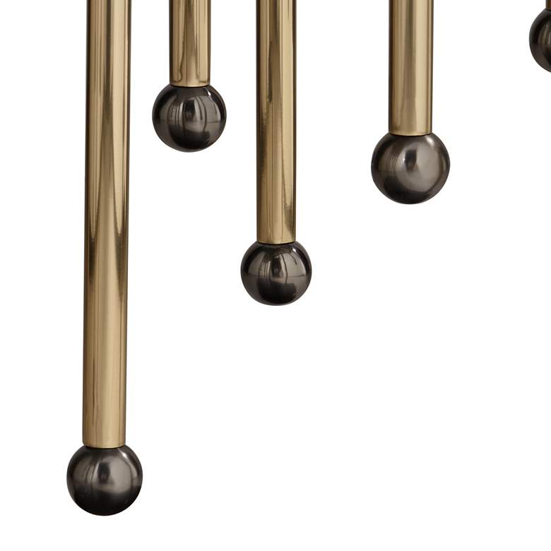 Image 6 Rain 48" Wide Black and Gold Console Table more views