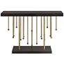 Rain 48" Wide Black and Gold Console Table