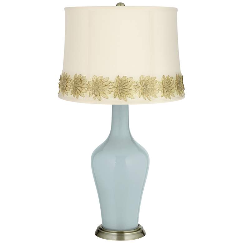 Image 1 Rain Anya Table Lamp with Flower Applique Trim