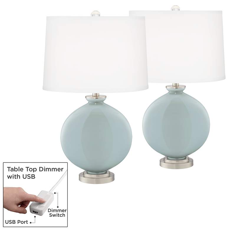 Image 1 Rain Carrie Table Lamp Set of 2 with Dimmers