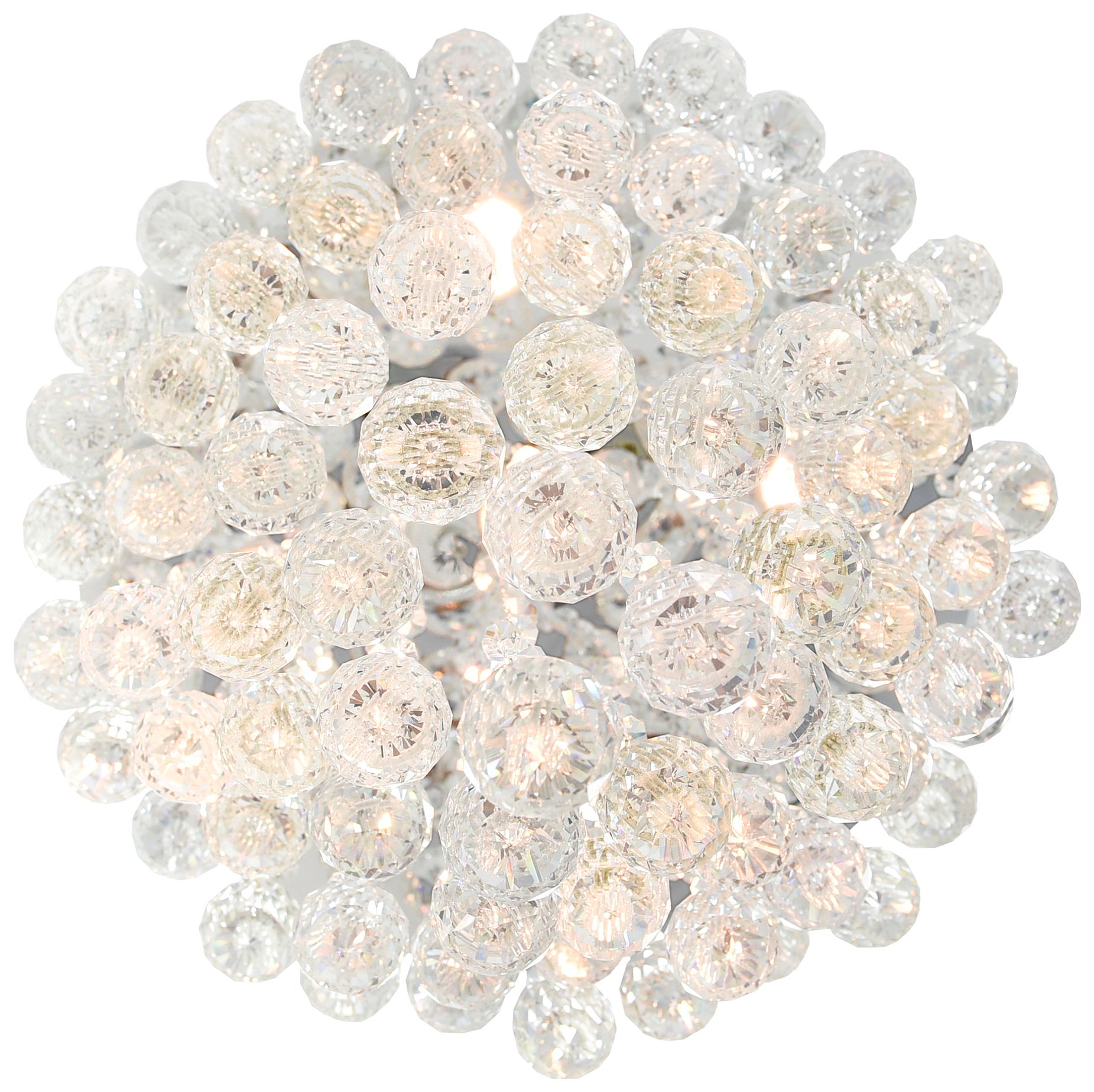 Image 5 Rain Drop 16" Wide Chrome 5-Light Ceiling Light more views