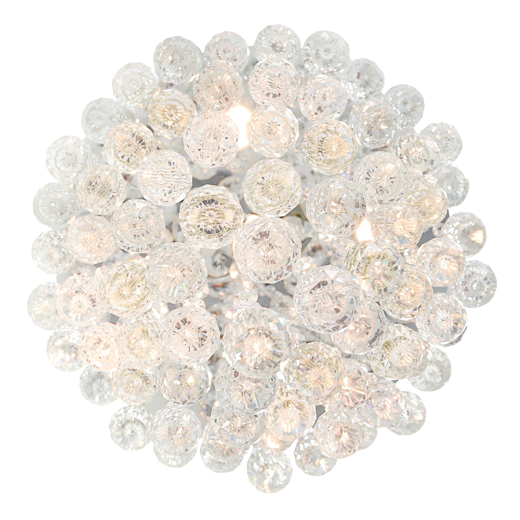 Image 5 Rain Drop 5 Light 16in Chrome Flush Mount more views