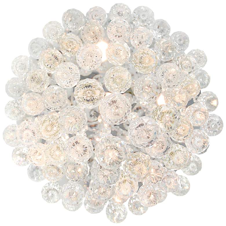Image 5 Rain Drop 5 Light Flush Mount With Chrome Finish more views
