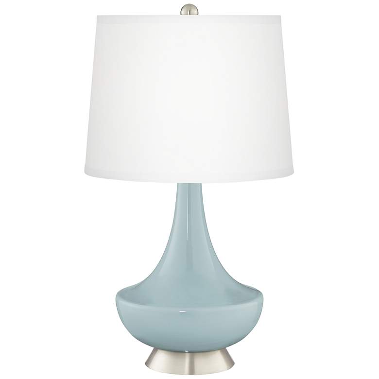Image 2 Rain Gillan Glass Table Lamp with Dimmer