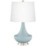 Rain Gillan Glass Table Lamp with Dimmer