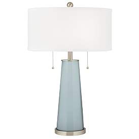 Image2 of Rain Peggy Glass Table Lamp With Dimmer