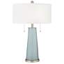Rain Peggy Glass Table Lamp With Dimmer