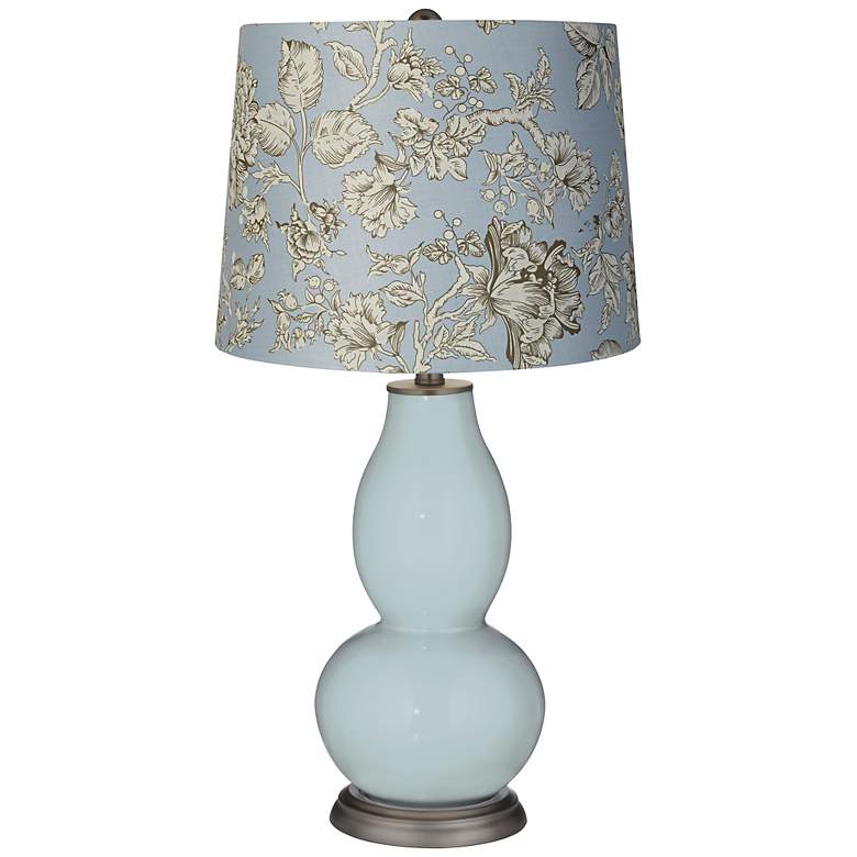 Image 1 Rain Vintage Floral Shade Double Gourd Table Lamp