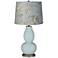 Rain Vintage Floral Shade Double Gourd Table Lamp
