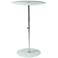 Raina Frosted Glass Stainless Steel Side Table