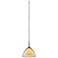 Rainbow 4 1/2"W Matte Chrome LED Mini Pendant w/ Smoky Glass