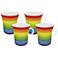 Rainbow Mugs Set of 4