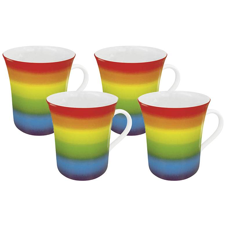 Image 1 Rainbow Mugs Set of 4