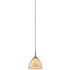 Rainbow Pendant - Chrome Finish - Smoky Glass Shade