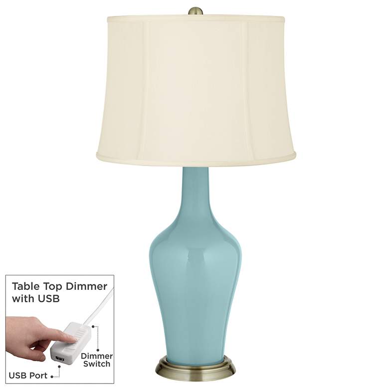 Image 1 Raindrop Anya Table Lamp with Dimmer