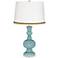 Raindrop Apothecary Table Lamp with Braid Trim