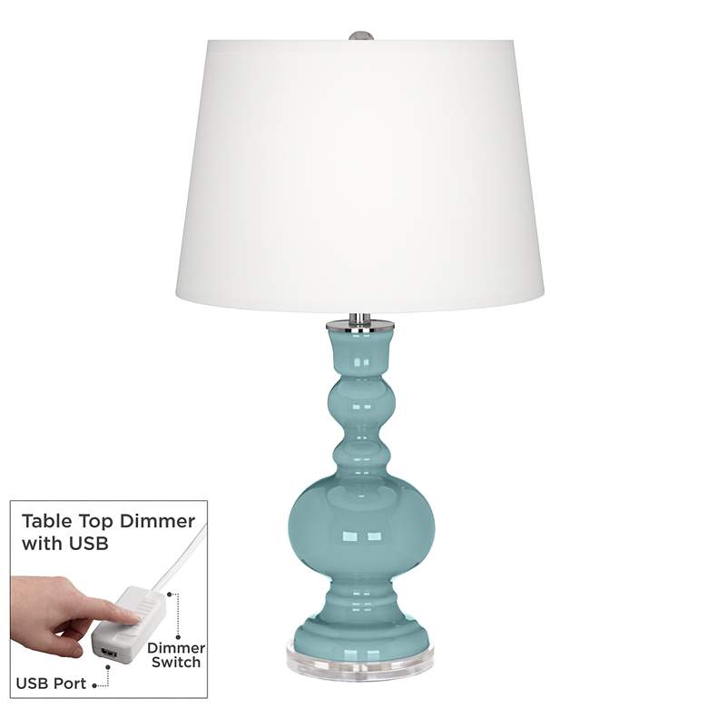 Image 1 Raindrop Apothecary Table Lamp with Dimmer