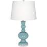 Raindrop Blue Color Plus Apothecary Table Lamp