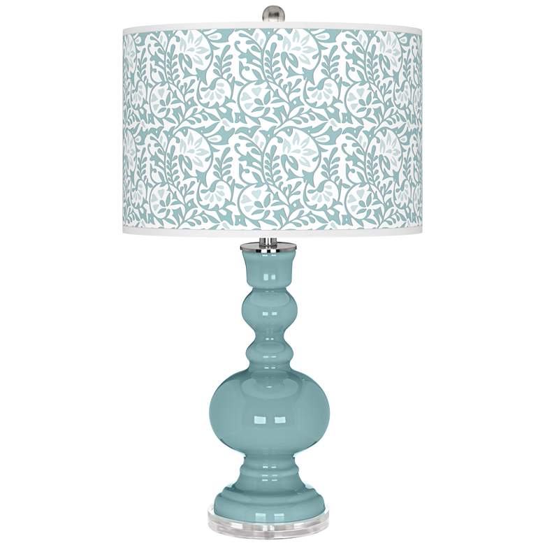 Image 1 Raindrop Blue Gardenia Apothecary Table Lamp