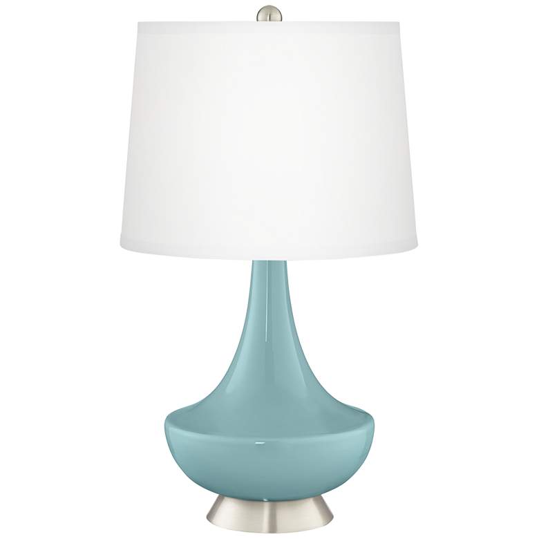 Image 2 Raindrop Gillan Glass Table Lamp with Dimmer