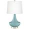 Raindrop Gillan Glass Table Lamp with Dimmer