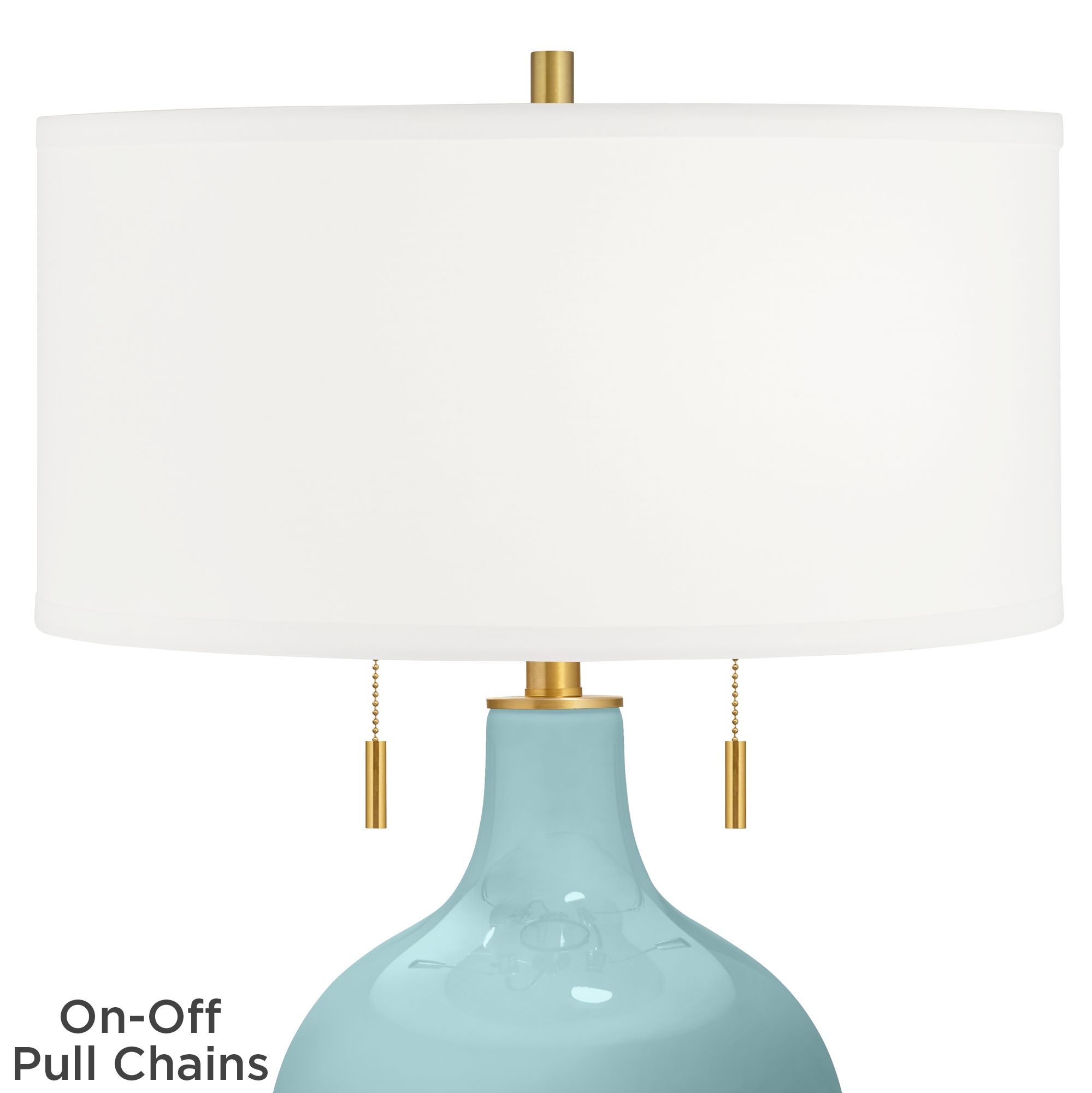 Image 2 Raindrop Toby Brass Accents Table Lamp more views