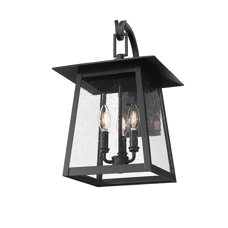 Image 4 Rainer by Z-Lite Black 11.5 inch 3 Light Outdoor Wall Light more views