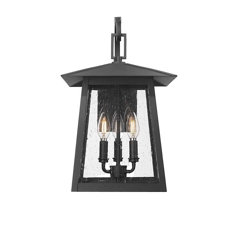Image 5 Rainer by Z-Lite Black 11.5 inch 3 Light Outdoor Wall Light more views