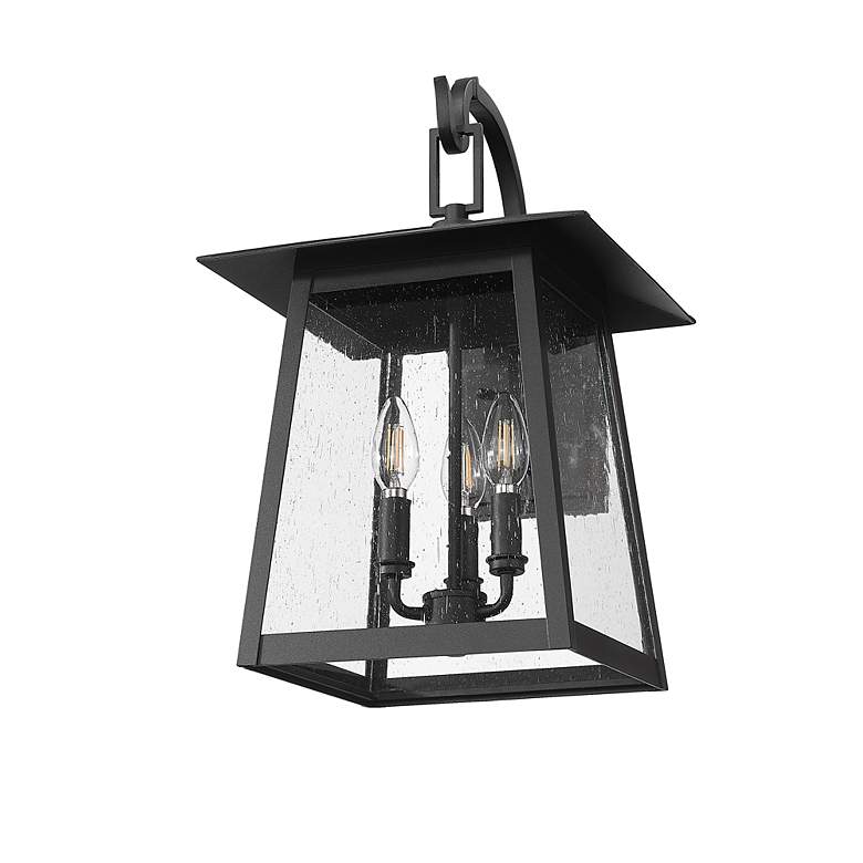 Image 7 Rainer by Z-Lite Black 11.5 inch 3 Light Outdoor Wall Light more views