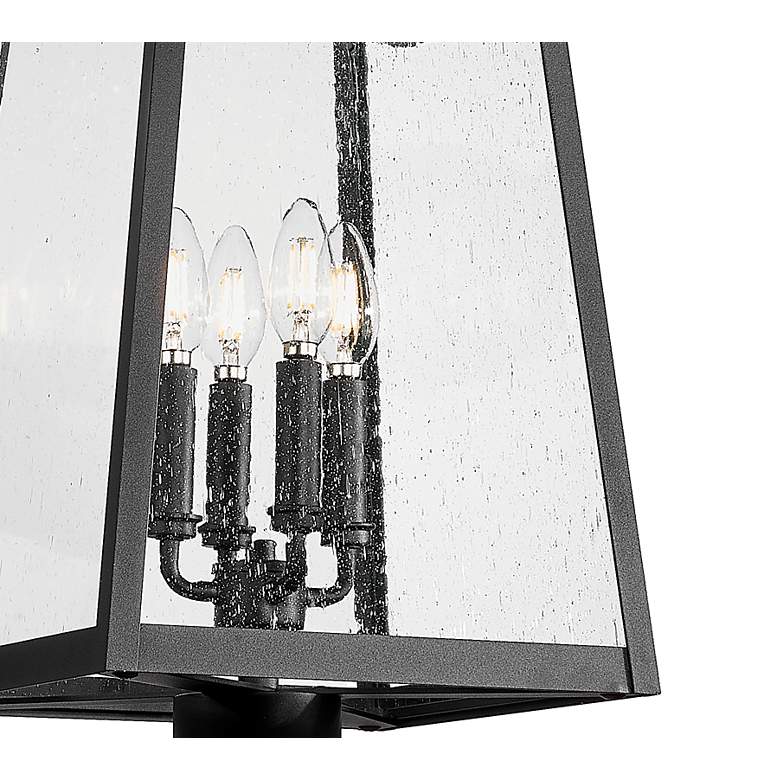 Image 6 Rainer by Z-Lite Black 13.5 inch 4 Light Outdoor Post Mounted Fixture more views