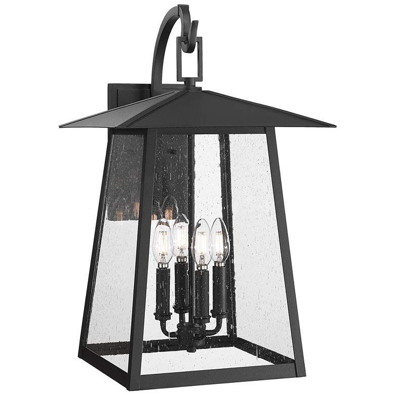 Image 1 Rainer by Z-Lite Black 13.5 inch 4 Light Outdoor Wall Light