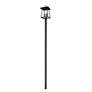 Thumbnail4 of Rainer by Z-Lite Black 15.5 inch 5 Light Outdoor Post Mounted Fixture more views