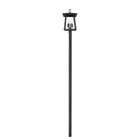 Image5 of Rainer by Z-Lite Black 15.5 inch 5 Light Outdoor Post Mounted Fixture more views