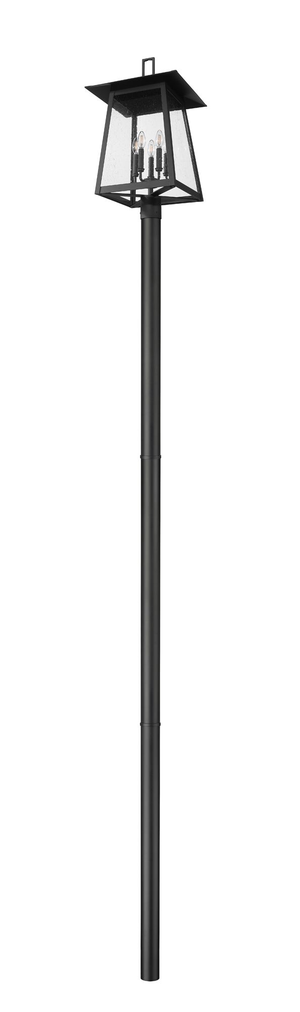 Image 7 Rainer by Z-Lite Black 15.5 inch 5 Light Outdoor Post Mounted Fixture more views